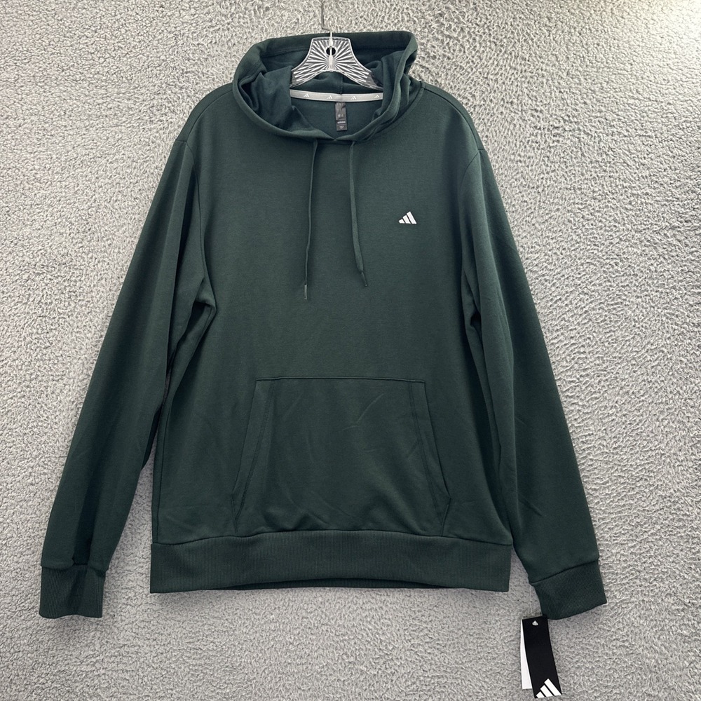 NWT Adidas Go To Hoodie Green‎ Athletic Athleisure Travel Men's Large